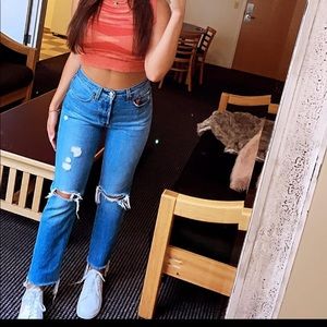 Levi 501 straight fit jeans